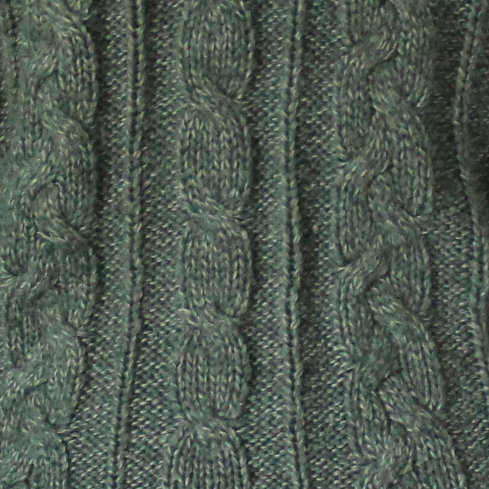 Dark Green Acrylic Button Sweater - Picture 4 of 7